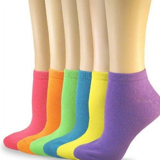 TeeHee Women's Acrylic No Show Low Cut Basic 6-Pack