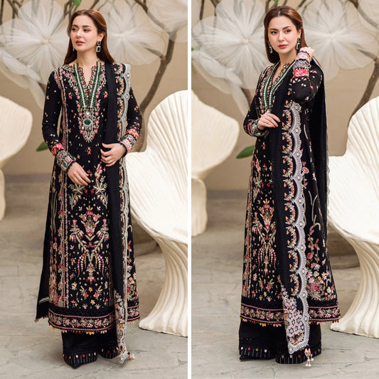 Luxury Lawn Embroidered 3 Piece Dress WC1033