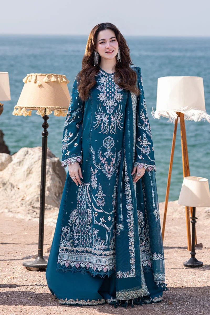 Qalamkar 3 Piece Chickenkari Embroidered Lawn Suit WC1035