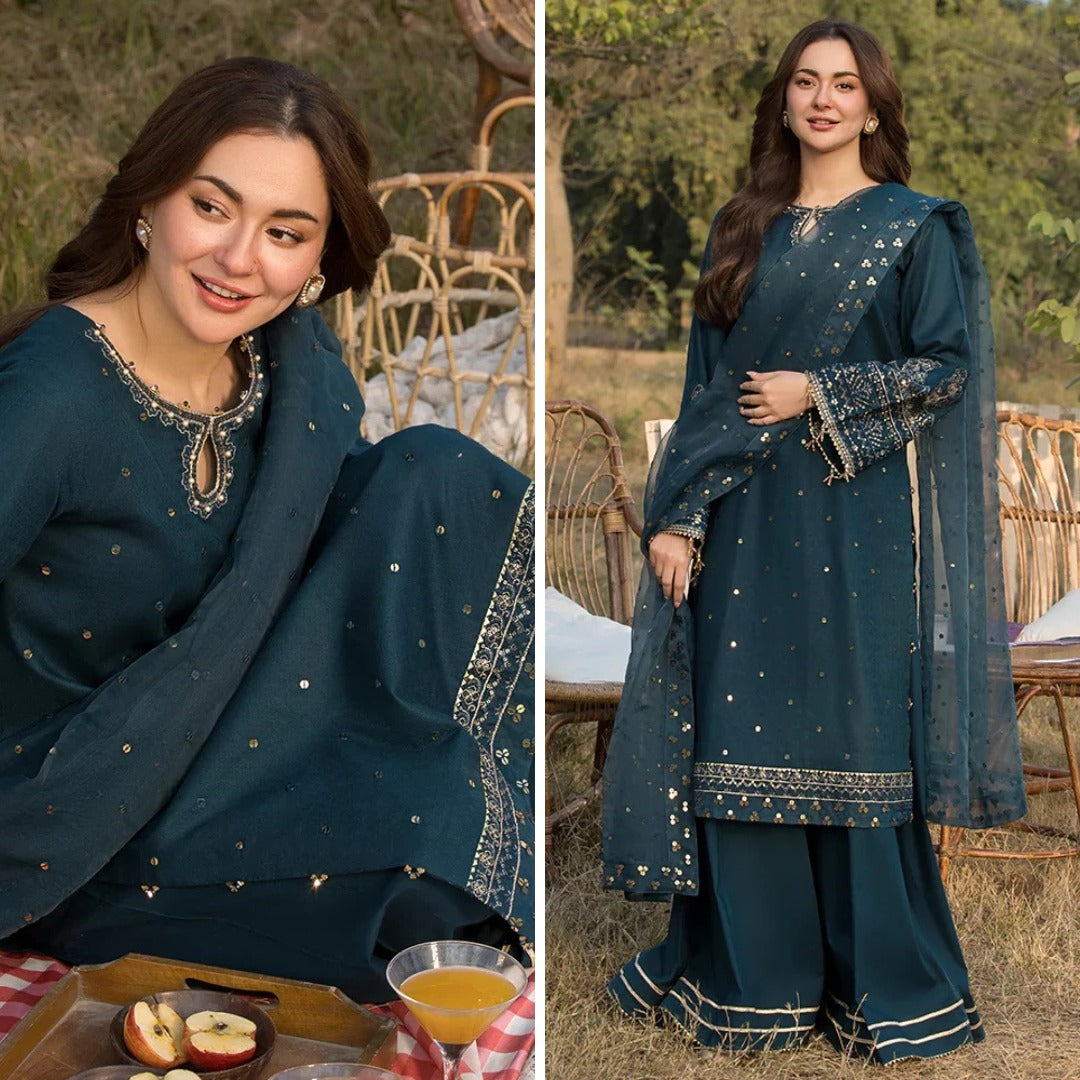Allys 3 Piece Lawn Embroidered Suit WC1050