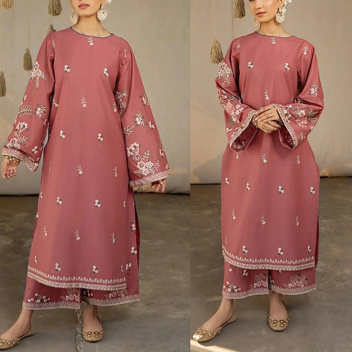 Sapphire Embroidered Dhanak dress 2 Piece WC865