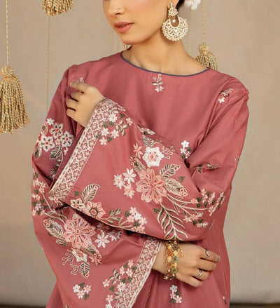 Sapphire Embroidered Dhanak dress 2 Piece WC865