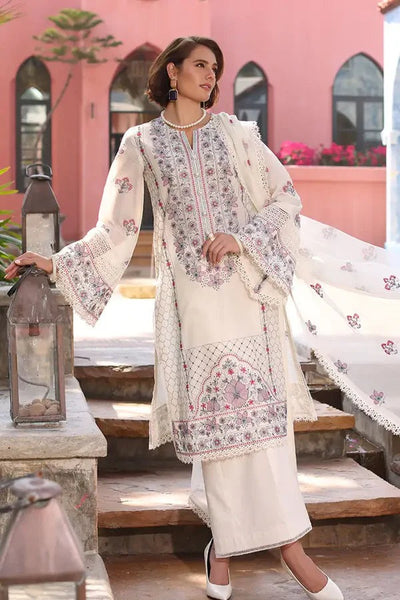 Unstitched Bareeze 3 Piece Lawn Embroidered Dress WC1067