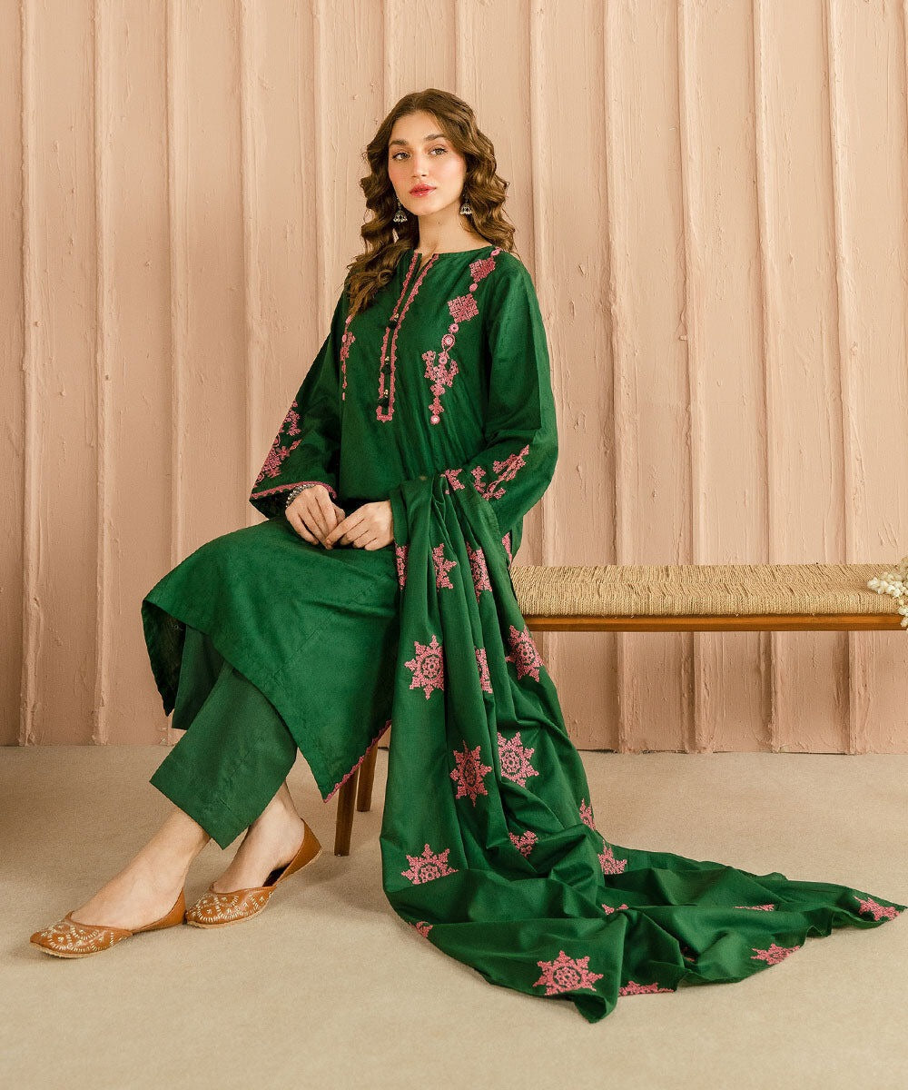 Sapphire 3 Piece Embroidered Lawn Dress WC1068