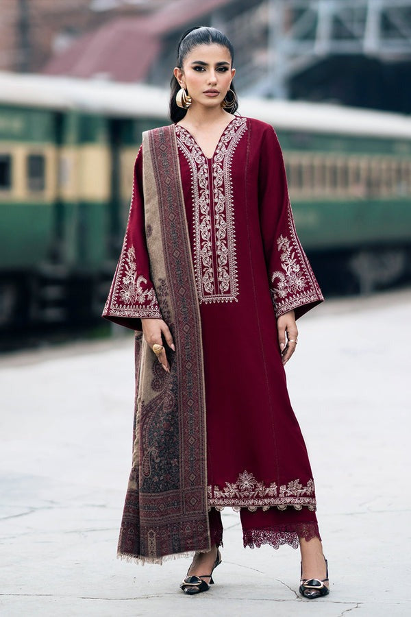 Jazmin Winter 3 Piece Dhanak Embroidered Suit WC1108