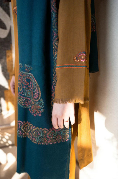 Asling Winter 3 Piece Dhanak Embroidered Suit WC1201
