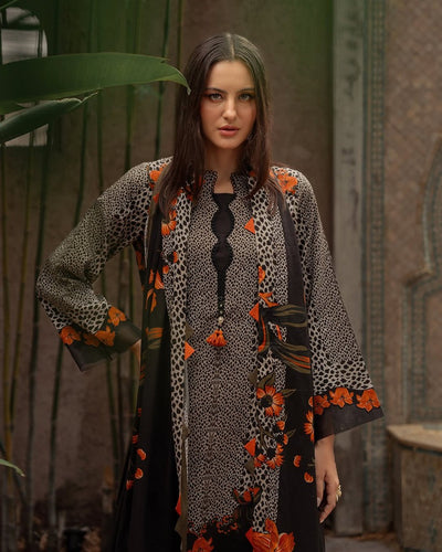 Charizma Winter 3 Piece Dhanak all over Printed Suit WC1215