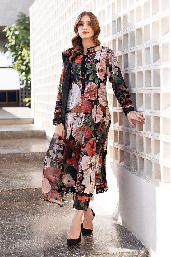 Baroque Winter 3 Piece Dhanak all over Printed Dress WC1219