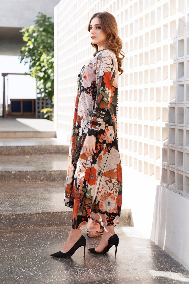 Baroque Winter 3 Piece Dhanak all over Printed Dress WC1219