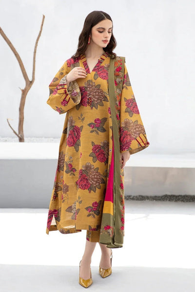 Baroque Winter 3 Piece Dhanak all over Printed Suit WC1220
