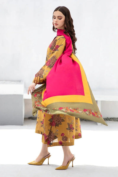Baroque Winter 3 Piece Dhanak all over Printed Suit WC1220