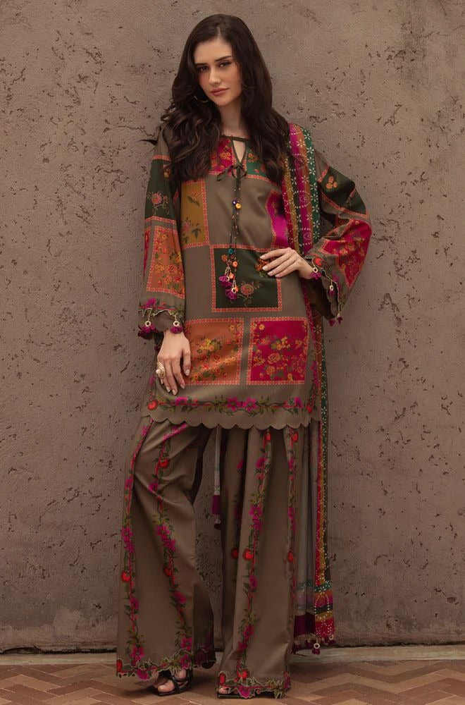Charizma Winter 3 Piece Karandi Digital Print Dress WC1223