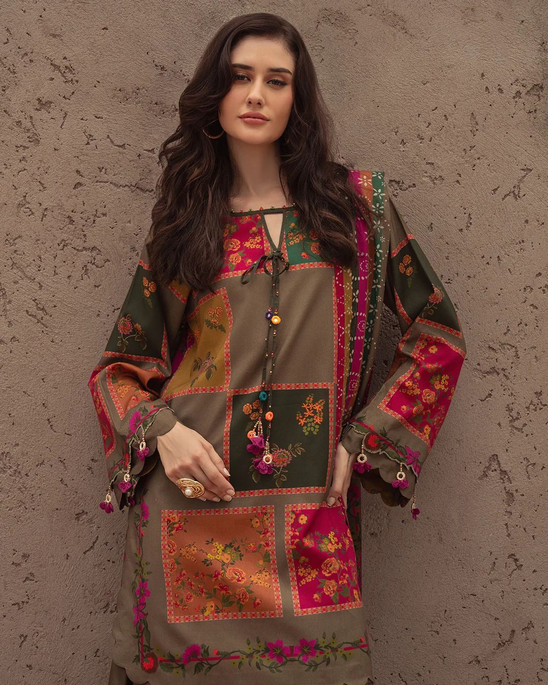 Charizma Winter 3 Piece Karandi Digital Print Dress WC1223