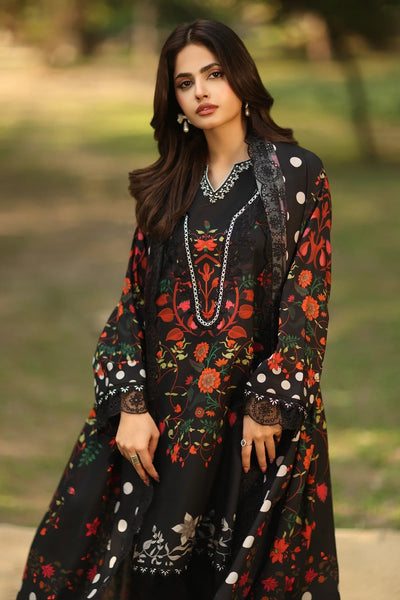 Printed Unstitched Charizma Winter 3 Piece Karandi Dress  WC1253