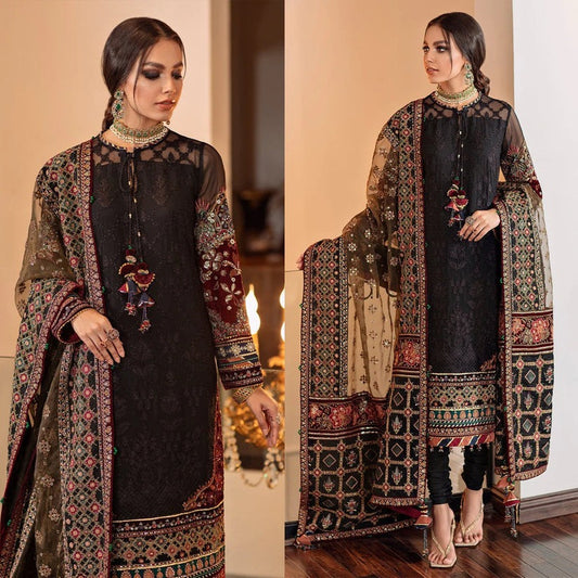 Baroque Embroidered Lawn 3 Piece Dress WC133