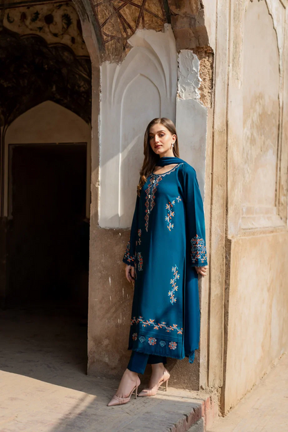 Sapphire 3 Piece Lawn Embroidered Dress WC1338