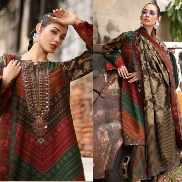 Karandi 3 Piece Printed Suit WC1471