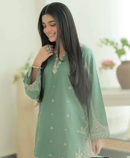 Urge 2 Piece Lawn Embroidered dress WC1343