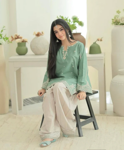 Urge 2 Piece Lawn Embroidered dress WC1343