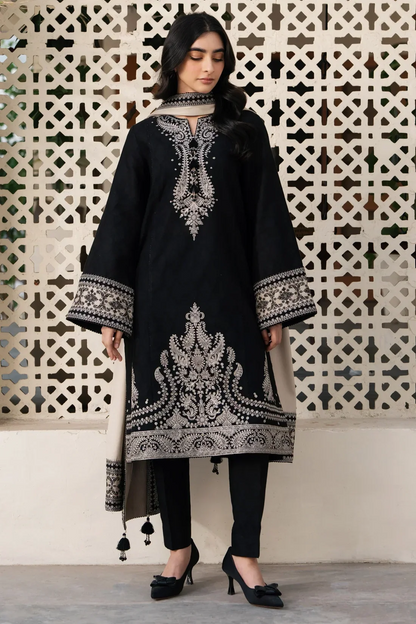 Jazmin 3 Piece Dhanak Embroidered Suit WC196