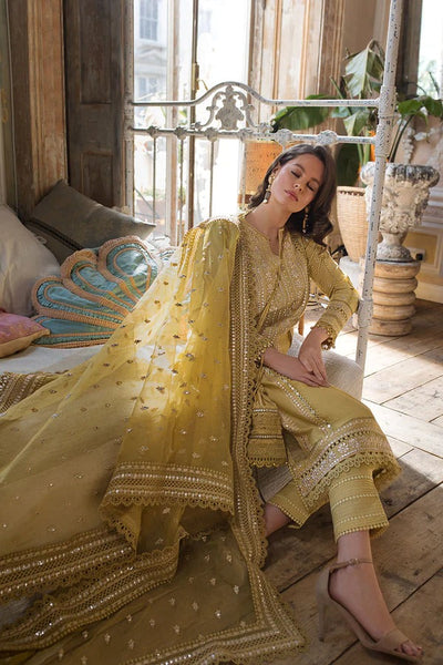 Sobia Nazir Emboidered Lawn Dress & Embroidered Organza Dopata 3PC WC224