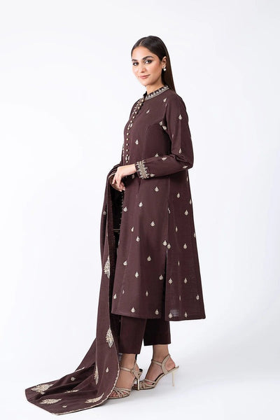 Unstitched Winter Embroidered Dhanak Dress with Heavy Embroidered Dhanak Shawll 3PC