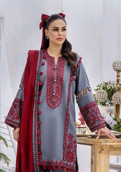 Summer Lawn Embroidered Shirt With Chffon Embroidered Dupatta 3PC WC781