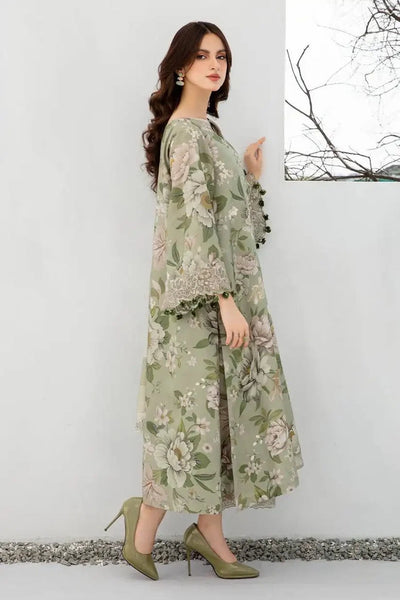 Baroque Winter 3 Piece Printed Soft Karandi Suit WC942