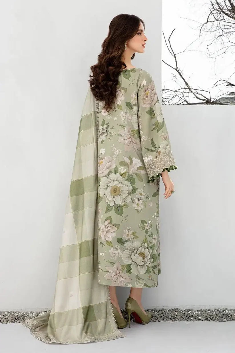 Baroque Winter 3 Piece Printed Soft Karandi Suit WC942