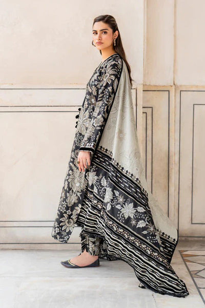 Baroque Winter 3 Piece Karandi Printed Dress with Karandi Dupata WC950