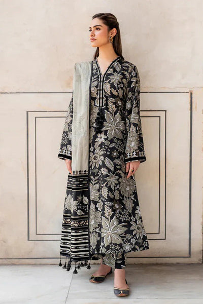 Baroque Winter 3 Piece Karandi Printed Dress with Karandi Dupata WC950