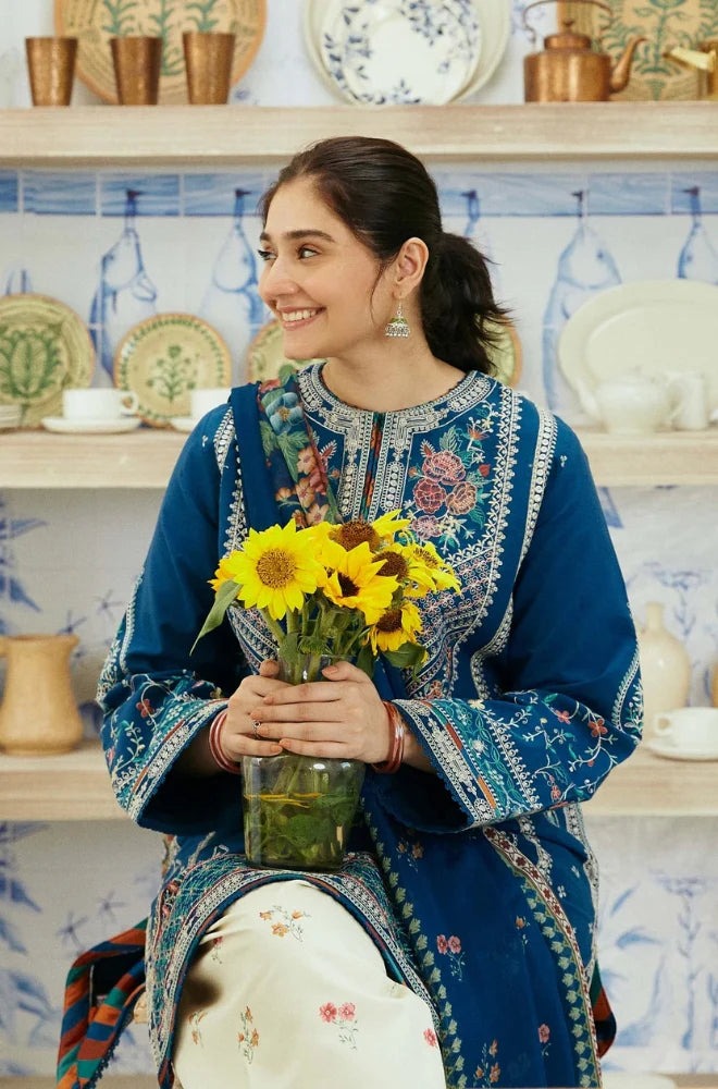 Coco By Zara Shahjahan Summer Lawn Embroidered Suit 3 Piece WC972