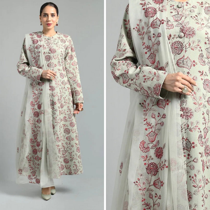 Bareeze Summer Lawn Embroidered Suit 3 Piece WC977