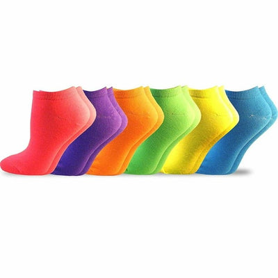TeeHee Women's Acrylic No Show Low Cut Basic 6-Pack