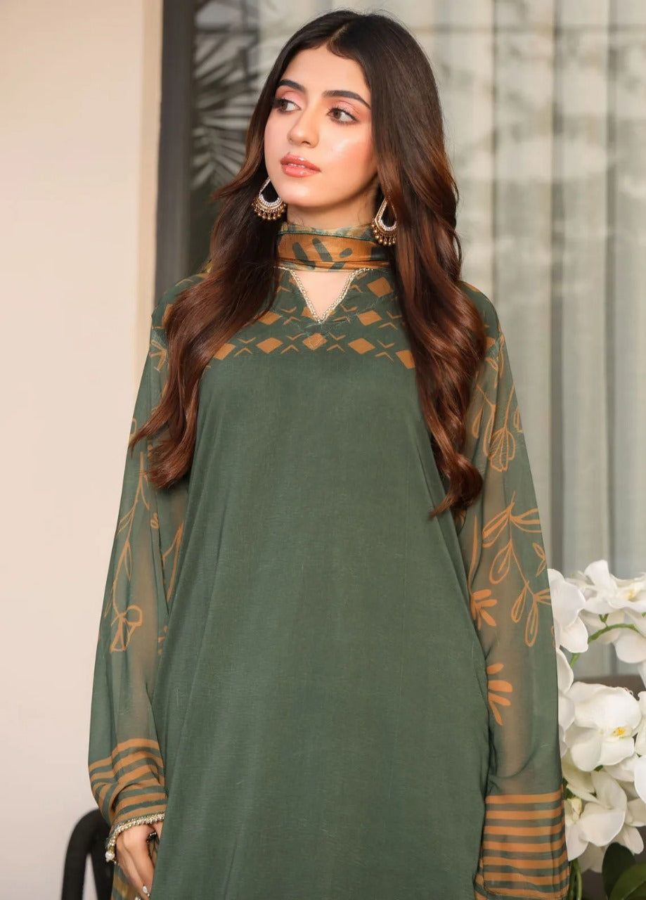 Unstitched Summer Swiss lawn 3 Piece Dress WC1099