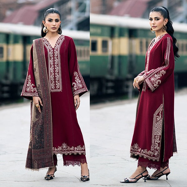 Jazmin Winter 3 Piece Dhanak Embroidered Suit WC1108