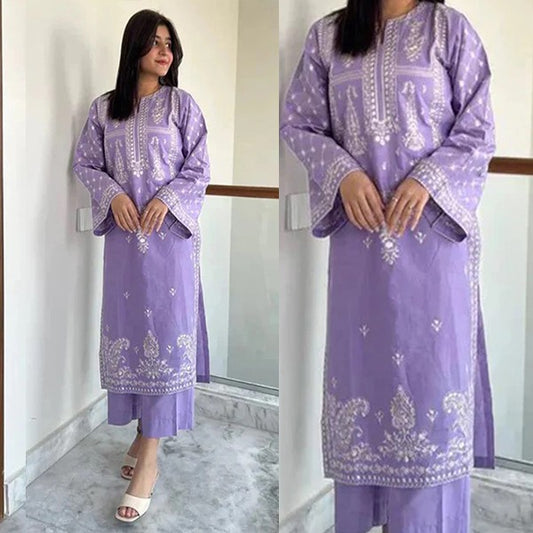 Bareeze Lawn 2 Piece Embroidered Dress WC1336